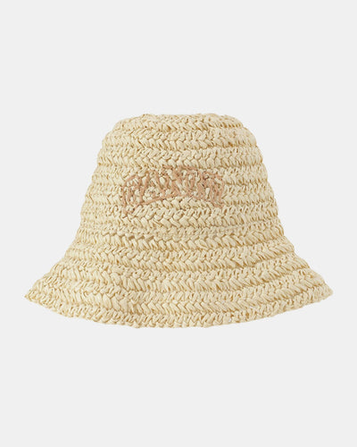 SUMMER STRAW HAT IN ALMOND MILK - Romi Boutique