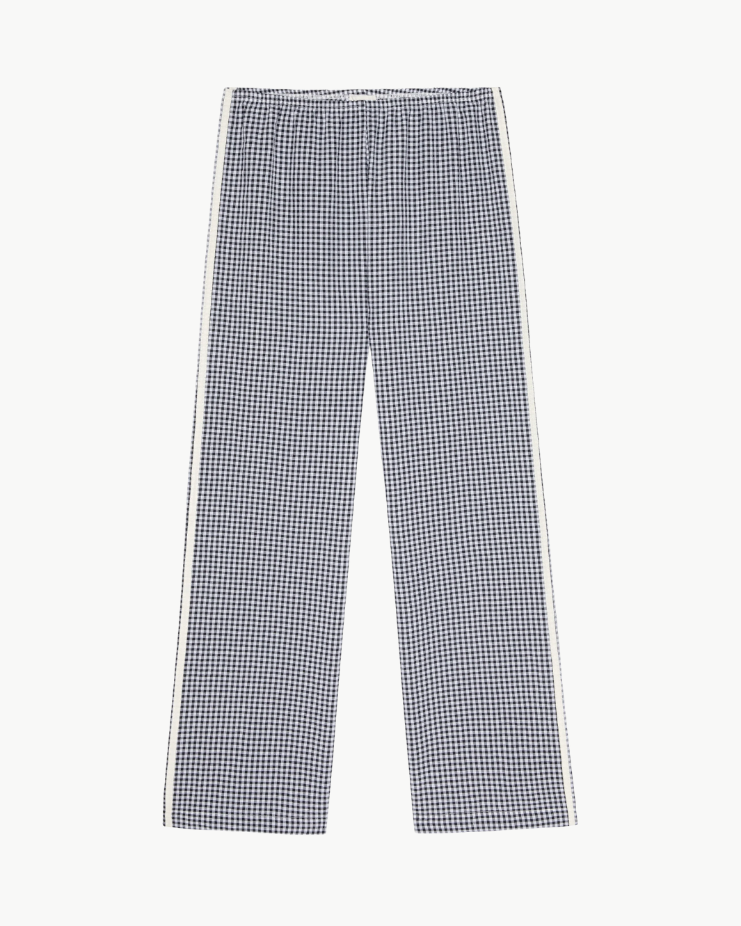 The Cotton Gingham Stripe Crop Pant