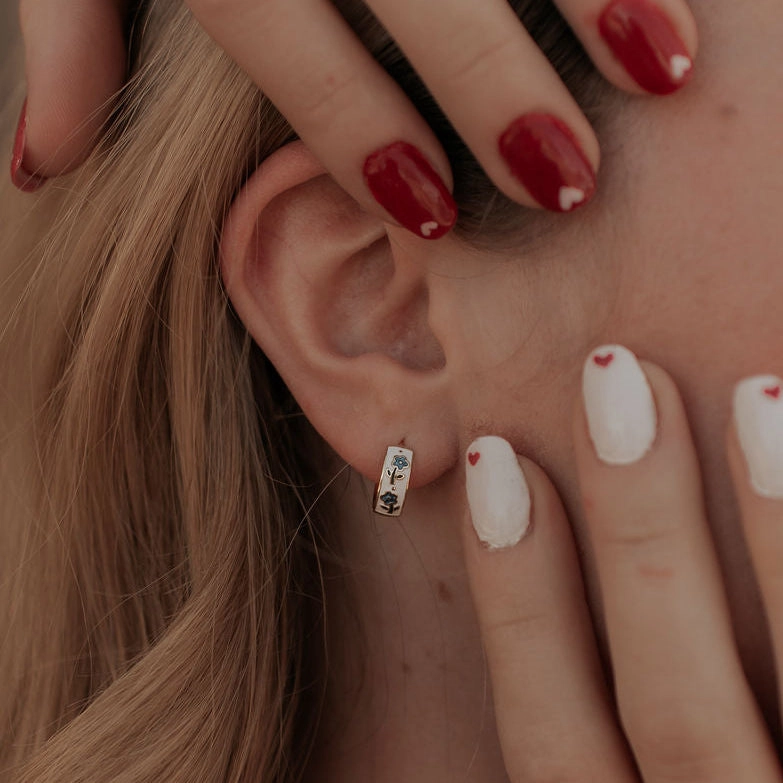 Romi Daphne Tea Cup Hoops at Romi Boutique