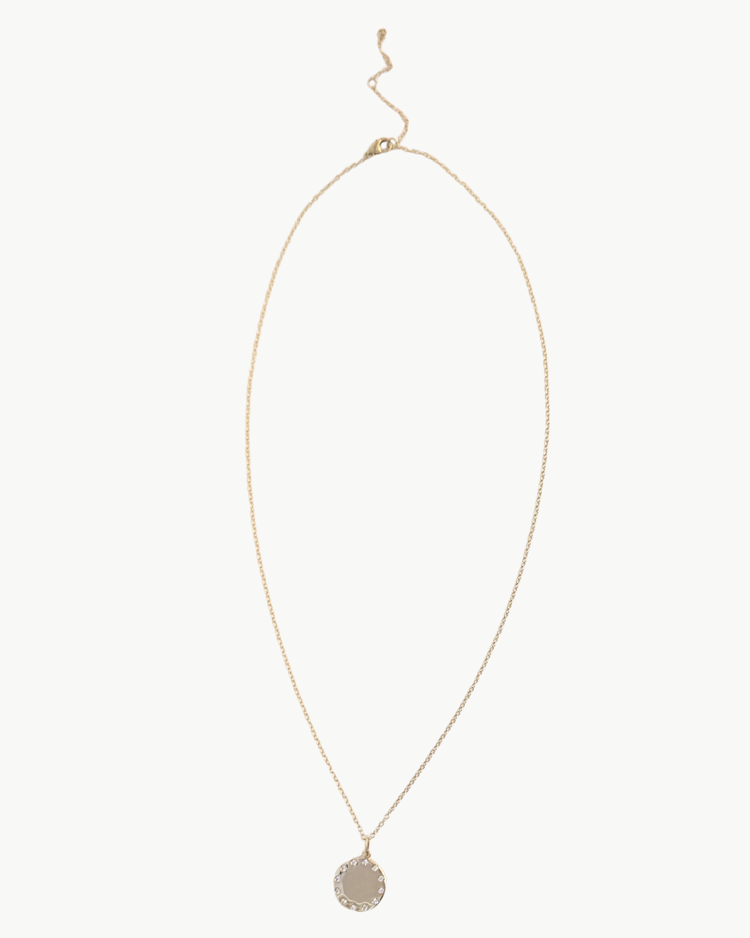 DISC NECKLACE IN GOLD - Romi Boutique