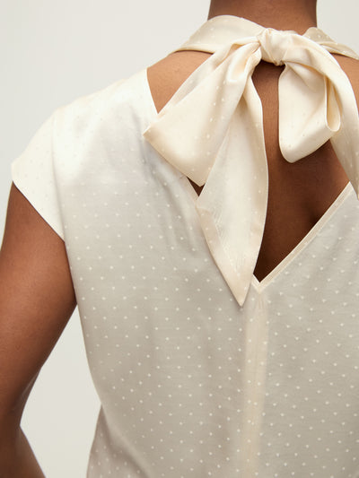 LEILANY TOP IN ECRU