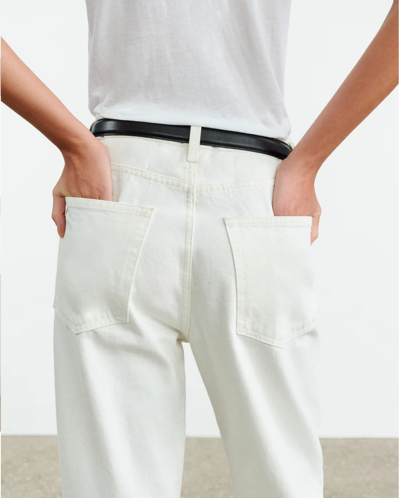 MITCHELL JEAN IN CREAM - Romi Boutique