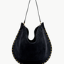OSKAN HOBO SOFT SHOULDER BAG IN BLACK by Isabel Marant - Romi Boutique