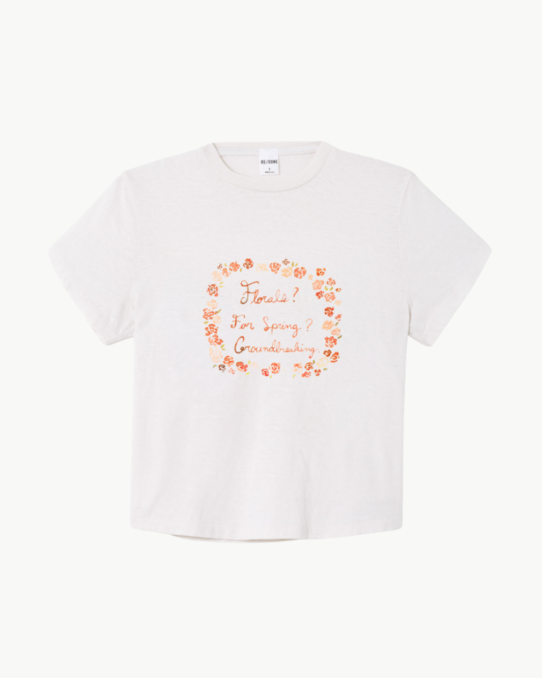 Re/Done 1950s Boxy Tee Florals at Romi Boutique