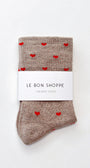 Le Bon Shoppe Heart Sneaker Socks at Romi Boutique