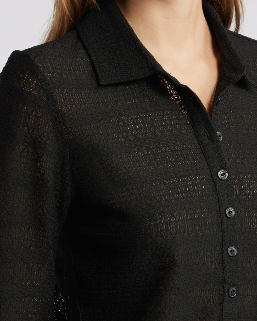 Rag & Bone JULIA LONG SLEEVE POLO at Romi Boutique