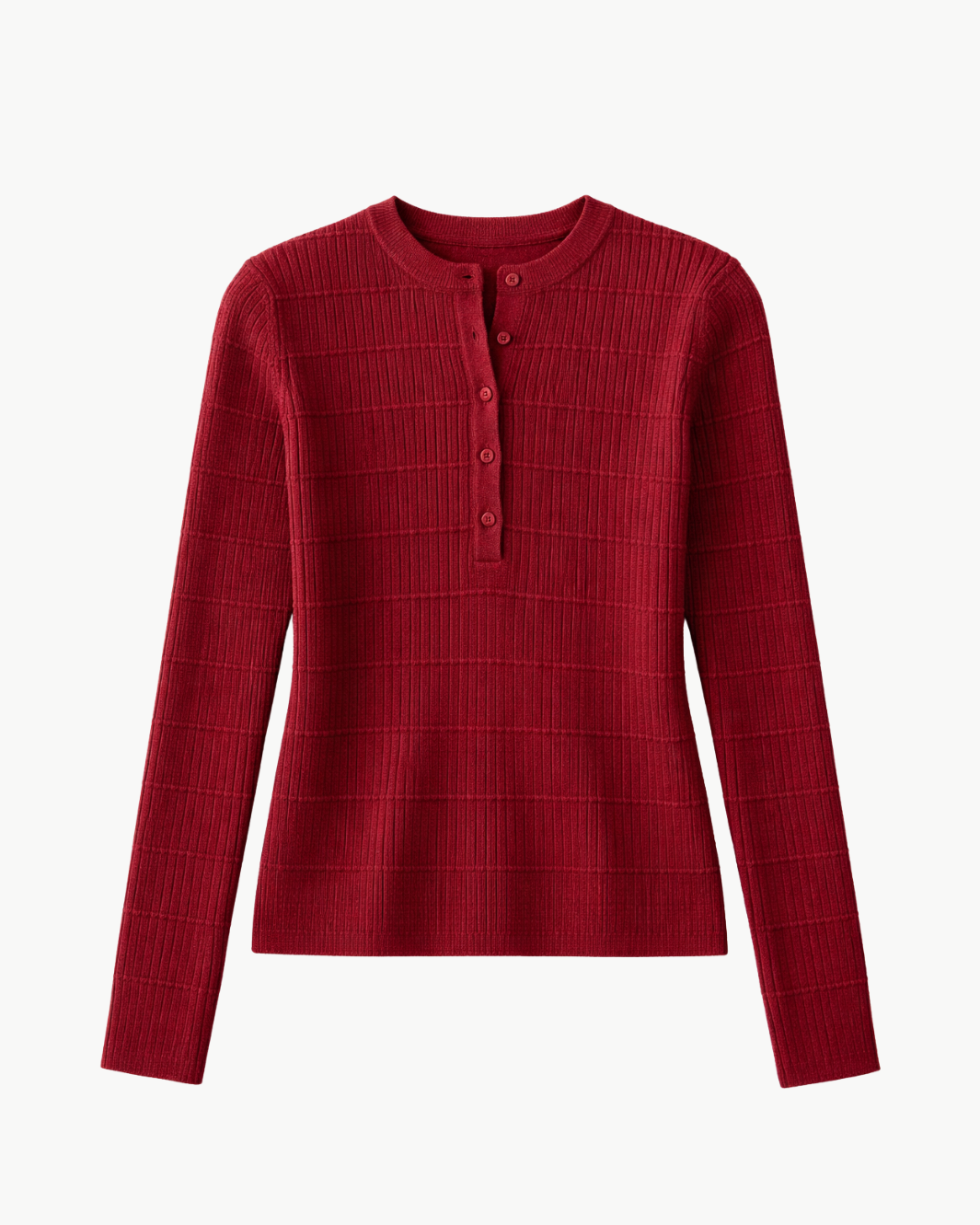 White & Warren CASHMERE TEXTURED HENLEY at Romi Boutique