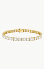 Emerson Stone 14 Carat Emerald-Cut Diamond Tennis Bracelet at Romi Boutique