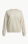 I Stole My Boyfriend's Shirt "LOVE" CREW SWEATSHIRT IN COCONUT MILK at Romi Boutique