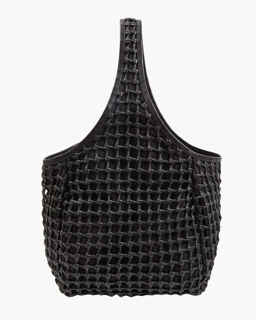 BANDO IN BLACK KNOT WOVEN LEATHER - Romi Boutique