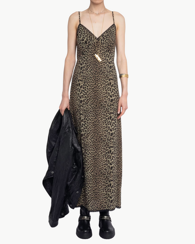 RAMELIL DRESS IN LEAVES