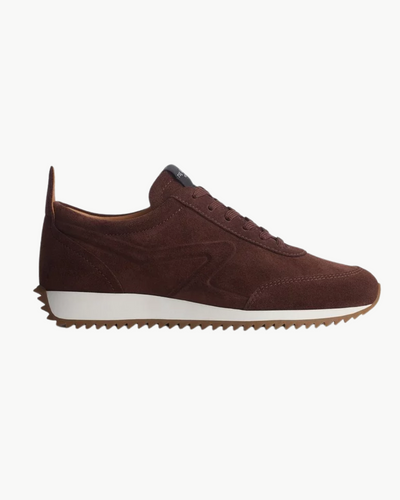 RETRO RUNNER SNEAKERS IN MOCHA SUEDE - Romi Boutique