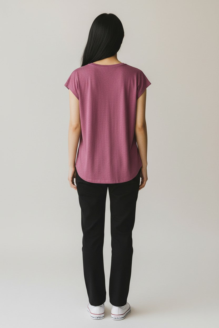 ZANKOU T-SHIRT IN DUSKY ORCHID