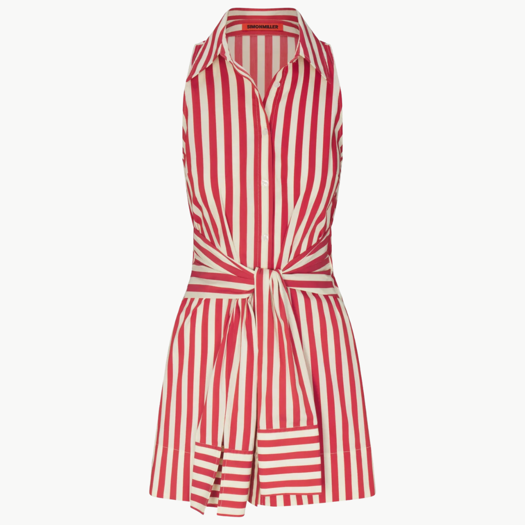 Simon Miller Inna Sleeveless Poplin Mini Dress at Romi Boutique