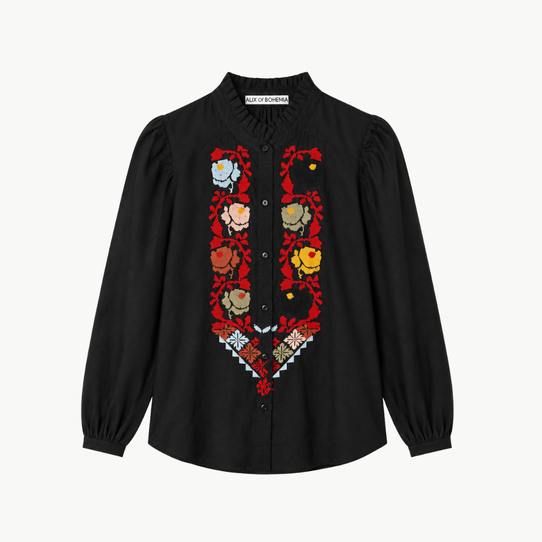 Annabel Emblem Panel Shirt