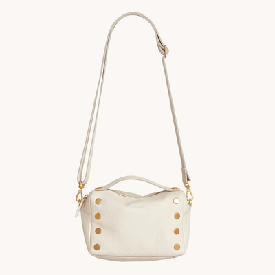 EVAN CROSSBODY SMALL IN CALLA LILY WHITE/BRUSHED GOLD