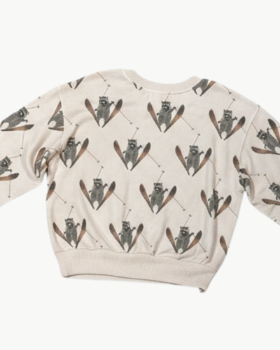 COZY TOP IN SKIING RACCOONS