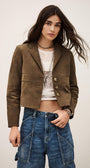 MORFEO SUEDE LEATHER JACKET - Romi Boutique