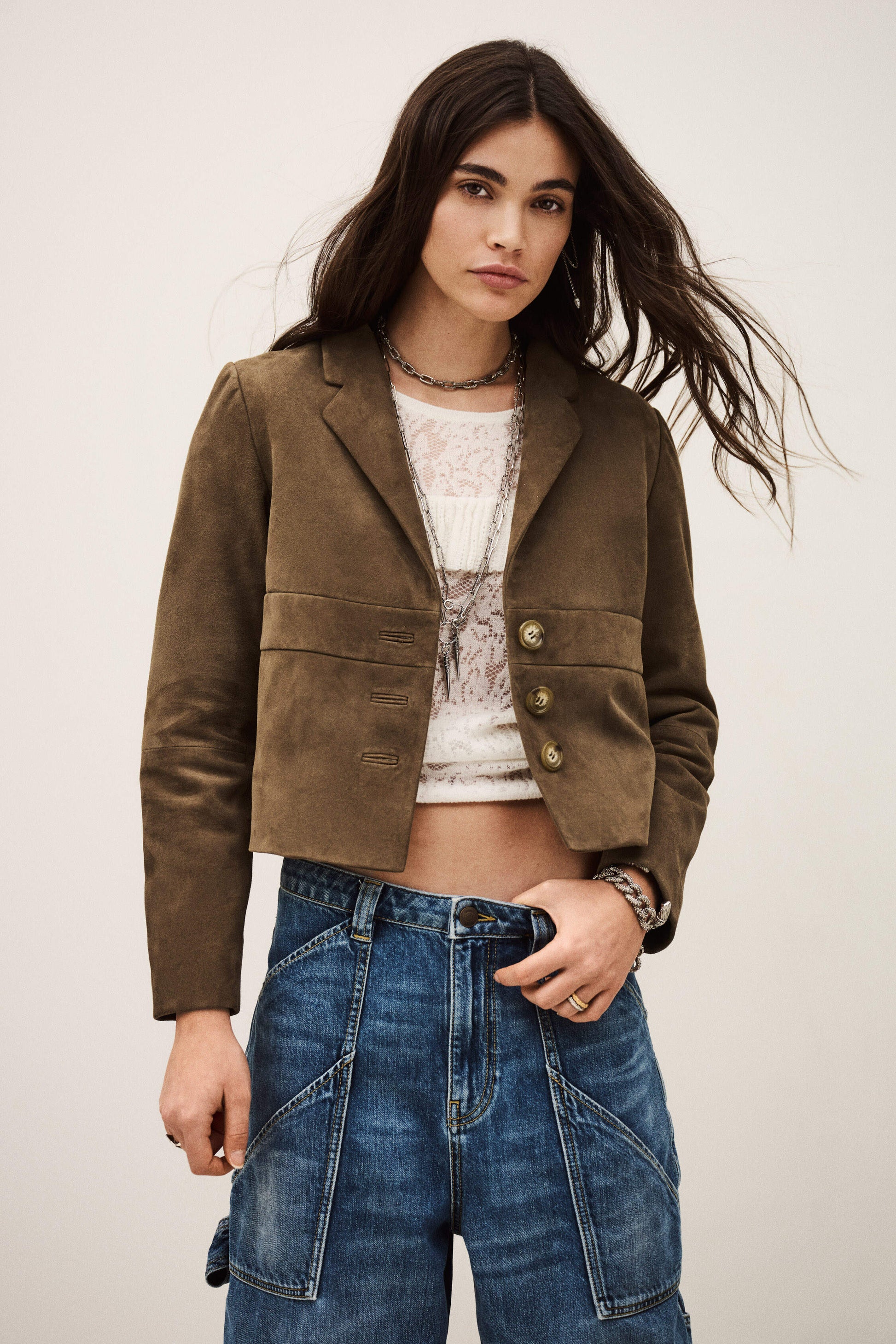 MORFEO SUEDE LEATHER JACKET - Romi Boutique