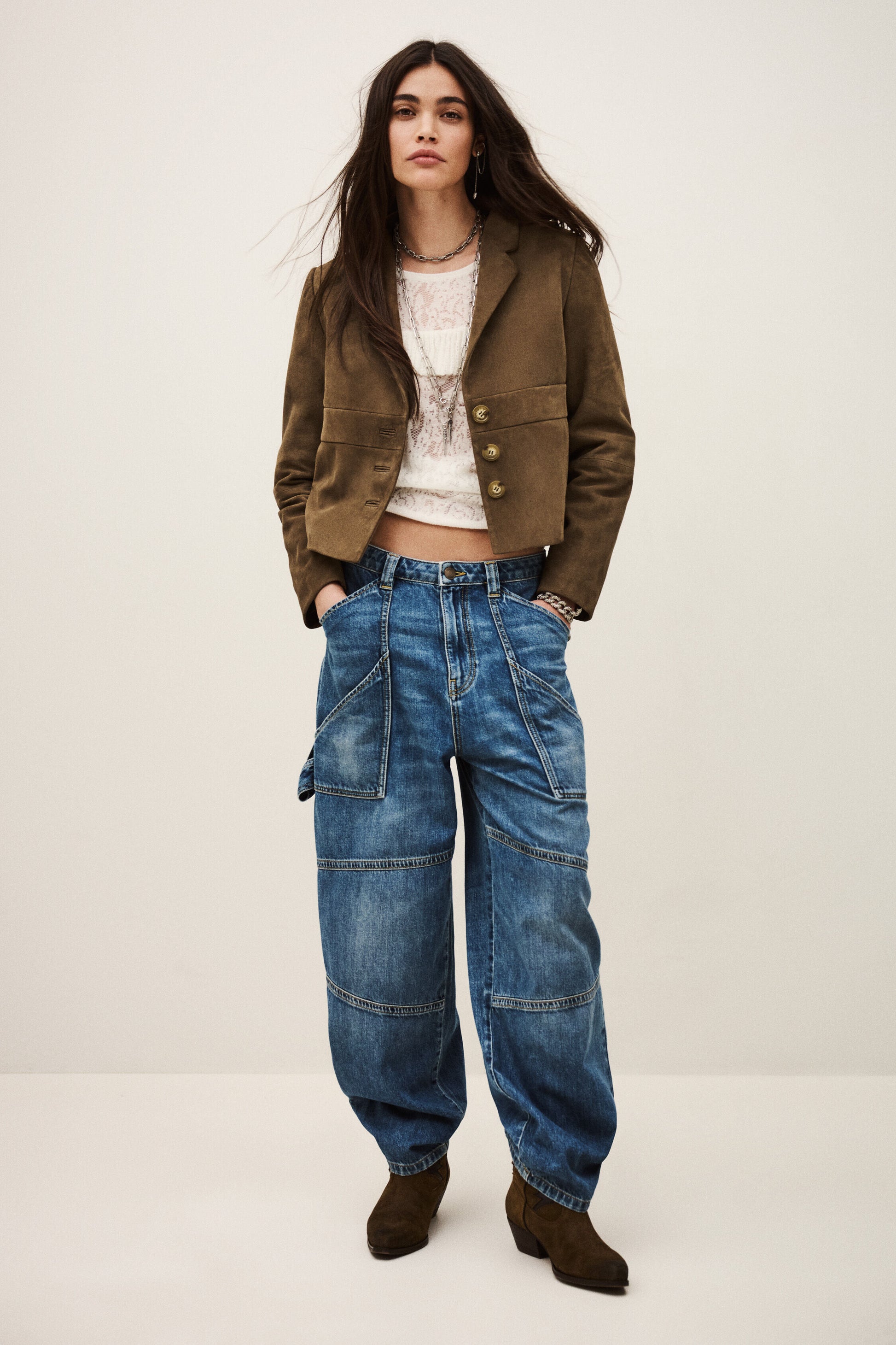 MORFEO SUEDE LEATHER JACKET - Romi Boutique