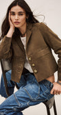 MORFEO SUEDE LEATHER JACKET - Romi Boutique