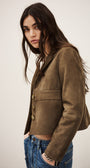 MORFEO SUEDE LEATHER JACKET - Romi Boutique
