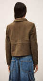 MORFEO SUEDE LEATHER JACKET - Romi Boutique