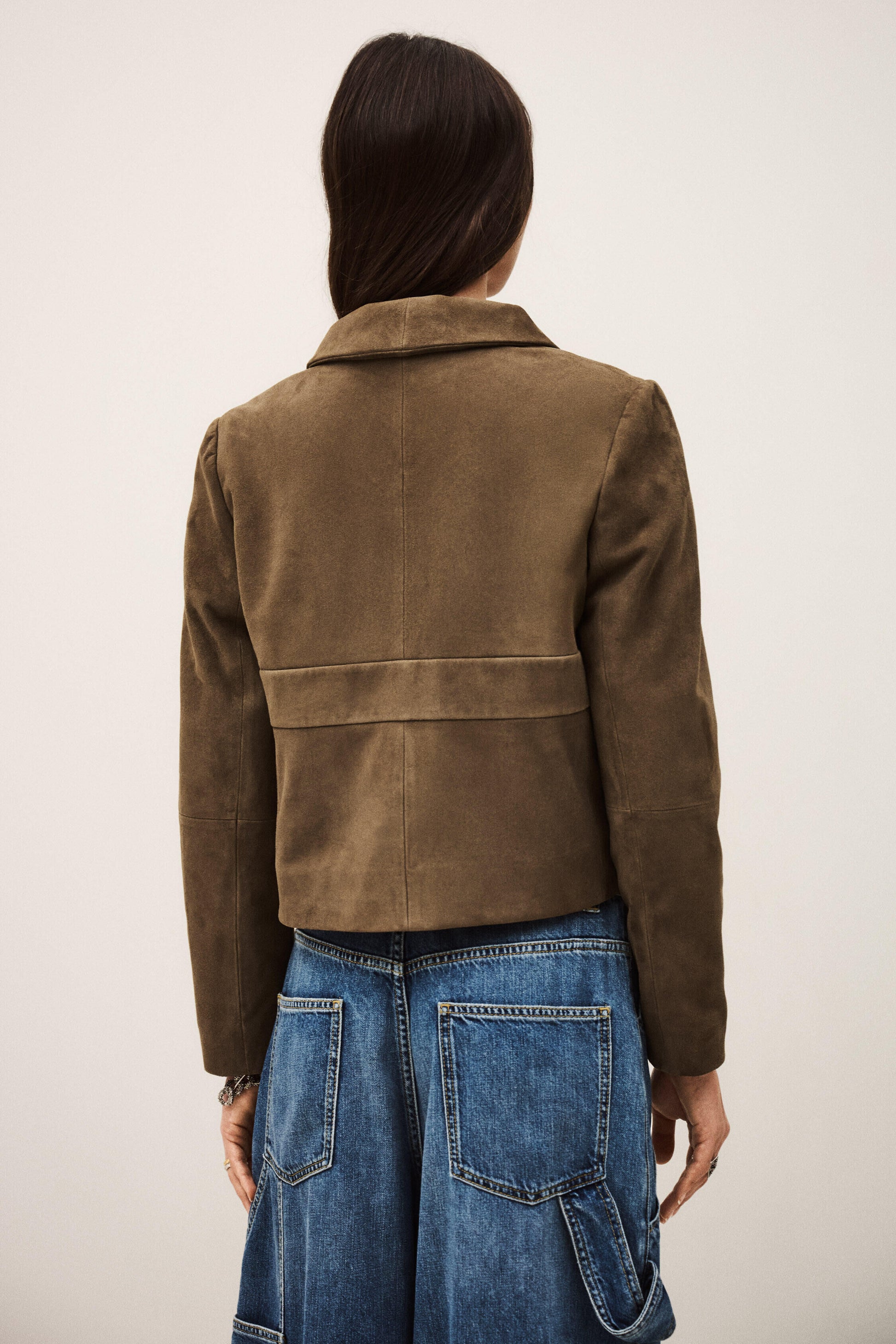 MORFEO SUEDE LEATHER JACKET - Romi Boutique