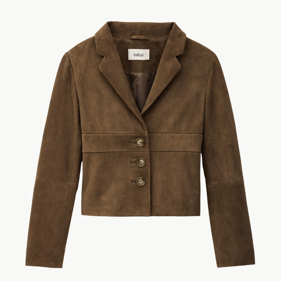 MORFEO SUEDE LEATHER JACKET - Romi Boutique