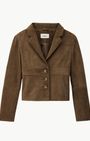 MORFEO SUEDE LEATHER JACKET - Romi Boutique