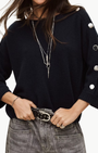 CLASSY JUMPER IN NAVY - Romi Boutique