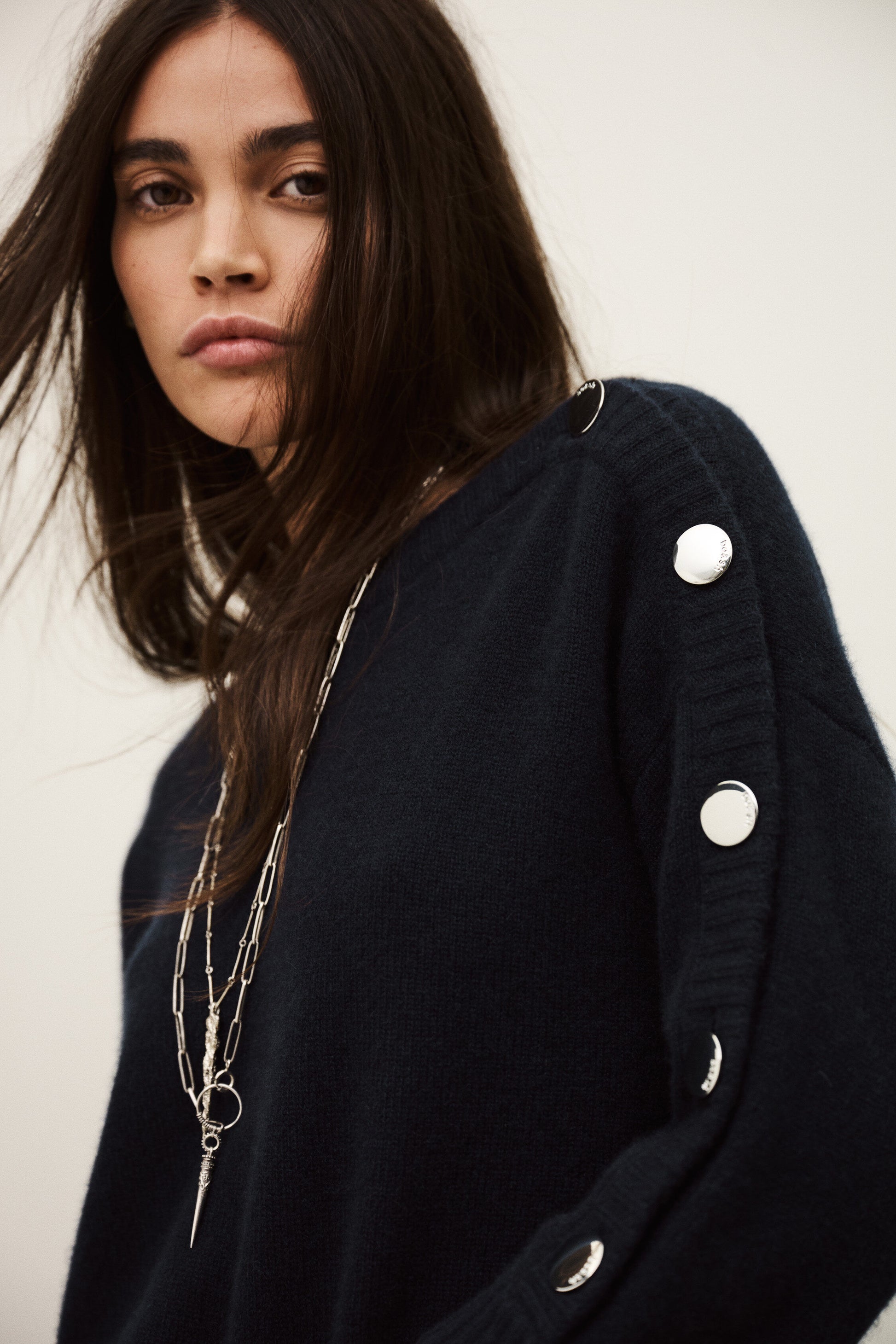 CLASSY JUMPER IN NAVY - Romi Boutique