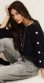 CLASSY JUMPER IN NAVY - Romi Boutique