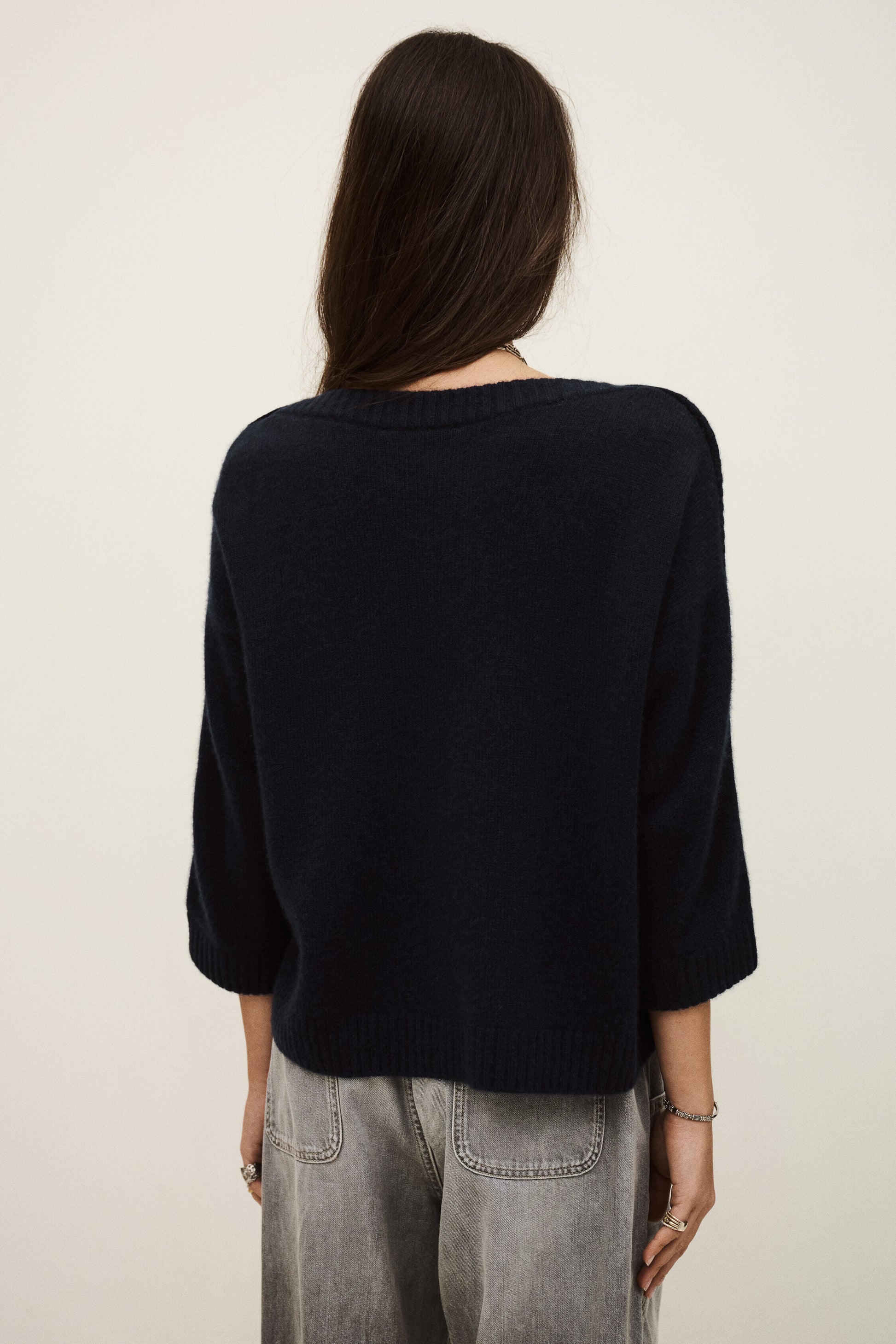 CLASSY JUMPER IN NAVY - Romi Boutique