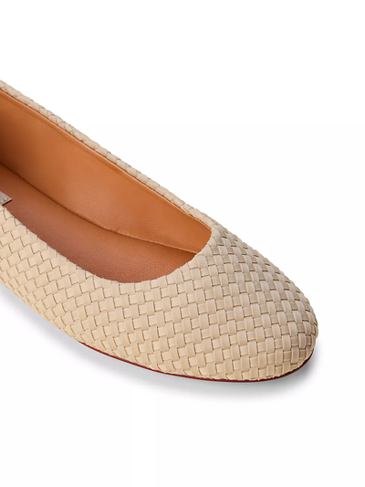NOMAD BALLET FLAT IN ECRU