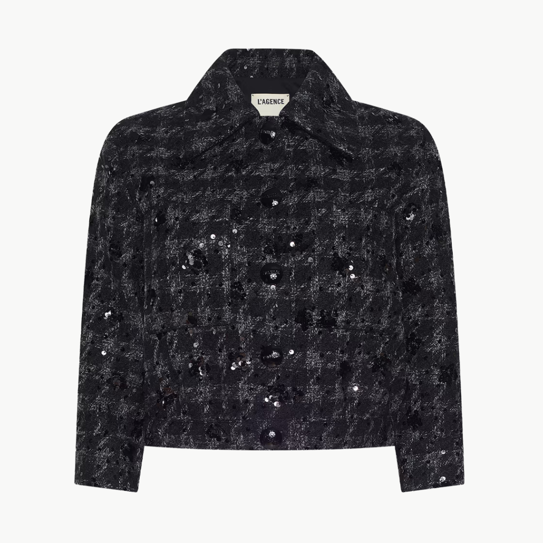 Jia Sequined Tweed Jacket