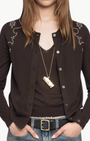 Zadig & Voltaire Missya Cashmere Cardigan at Romi Boutique