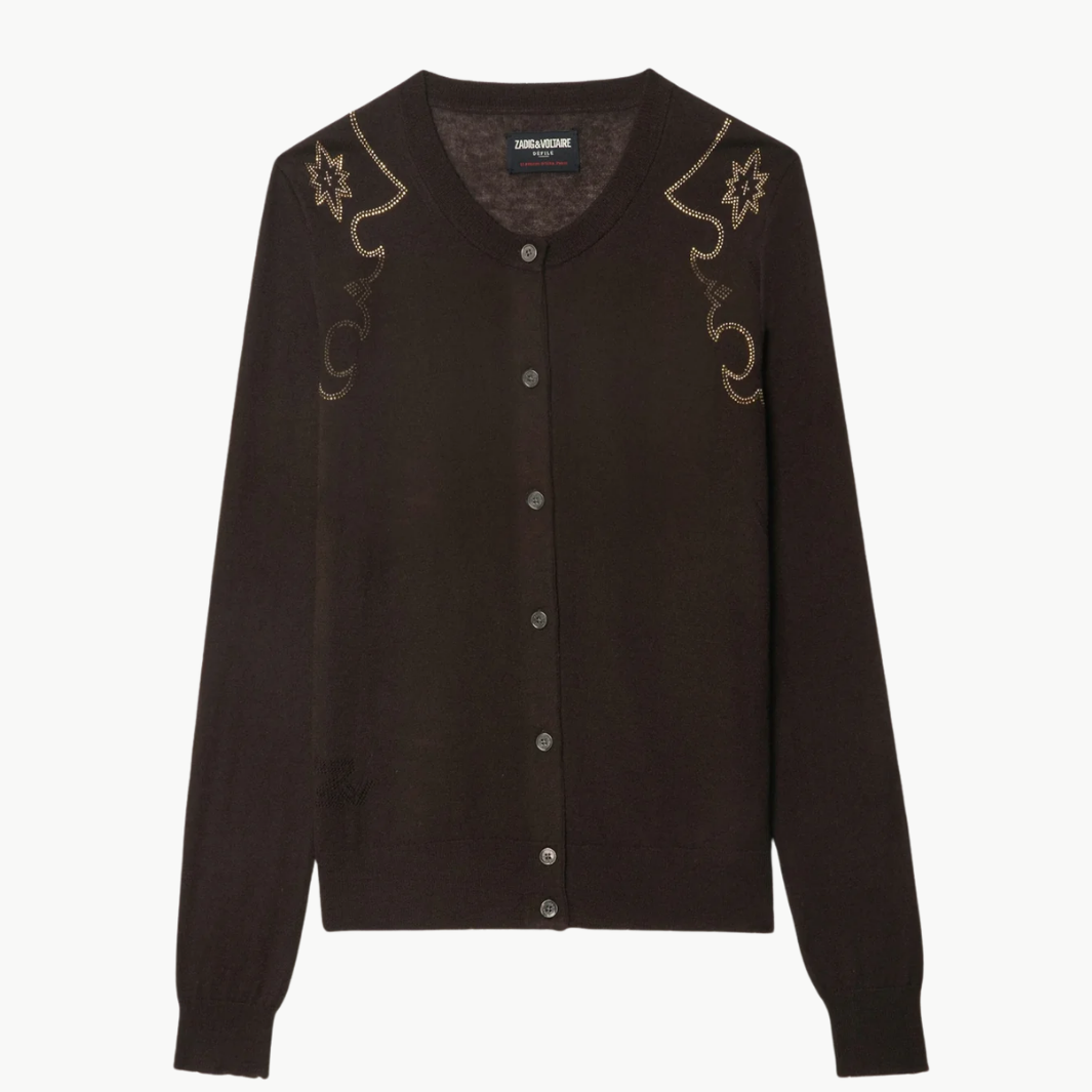 Zadig & Voltaire Missya Cashmere Cardigan at Romi Boutique