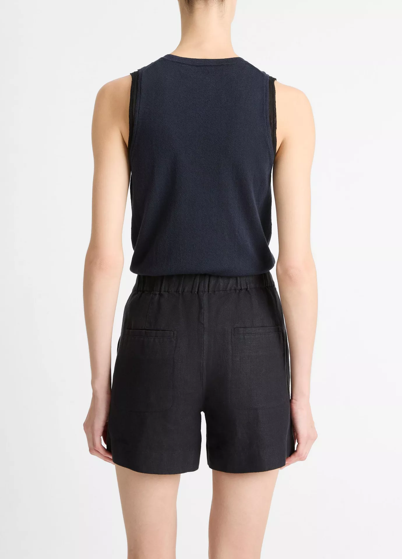 MID RISE HEMP SHORT IN NIGHT LAKE