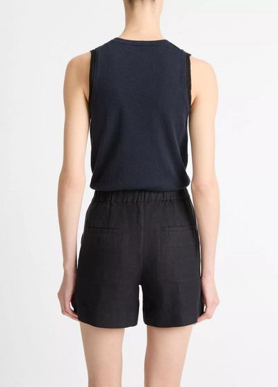 MID RISE HEMP SHORT IN NIGHT LAKE