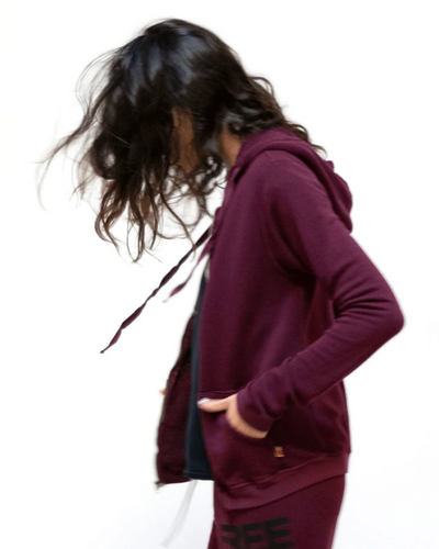 SUPERFLUFF LUX ZIP HOODIE IN DEEPLOVE