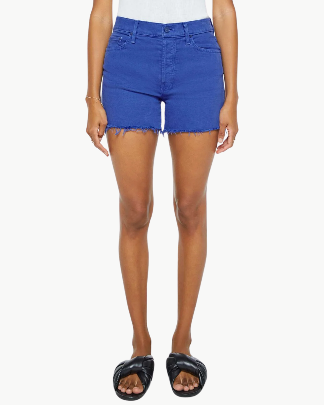 THE SKIPPER SHORT N LONG FRAY IN CATS AND DOGS/VICTORIA BLUE