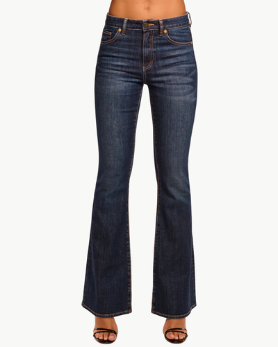 HELENA 5-POCKET FLARE JEAN IN DARK RINSE