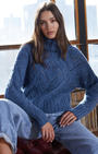 Autumn Cashmere Chunky Diamond Stitchery Cowl at Romi Boutique