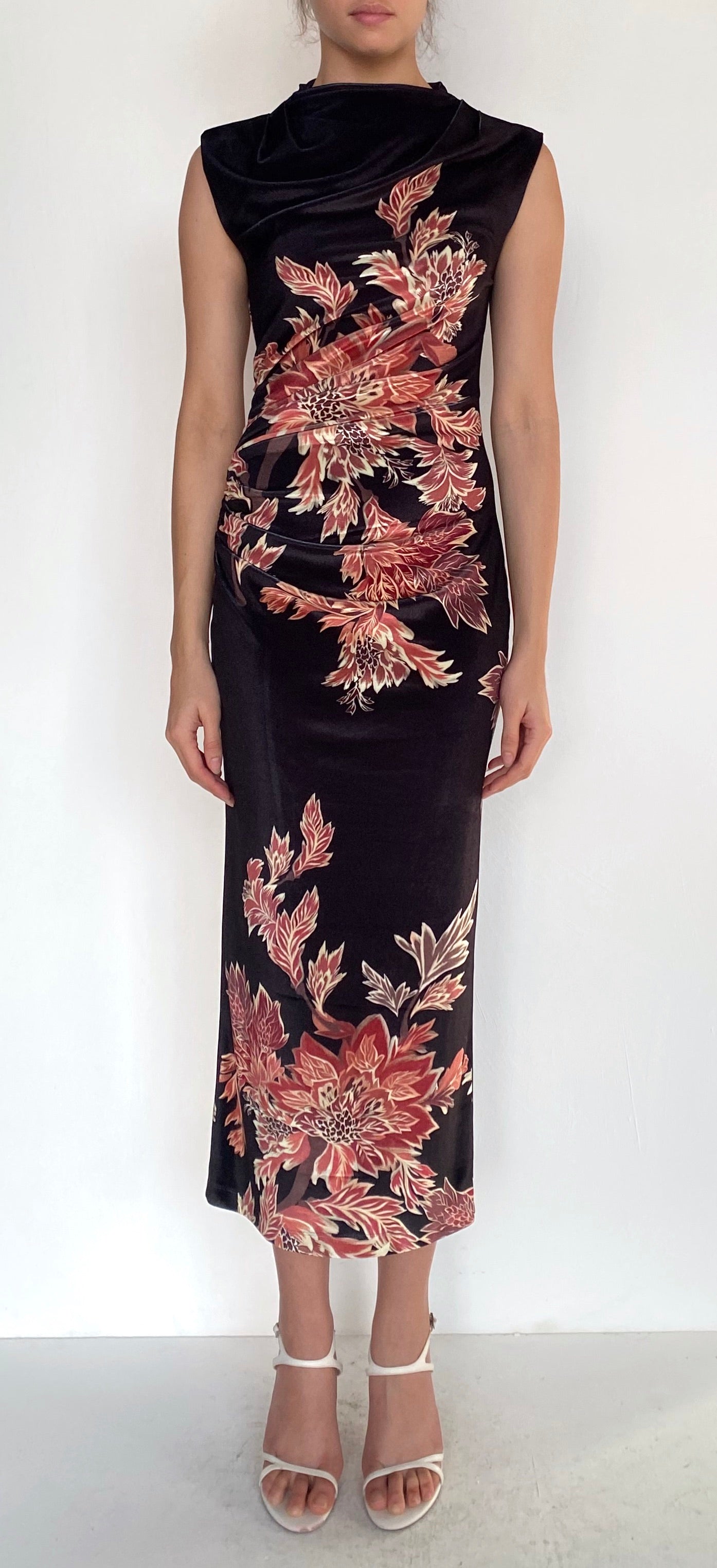 LEELA MIDI DRESS IN BLACK