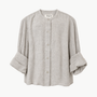 3/4 Sleeve Shirt With Collar Stand