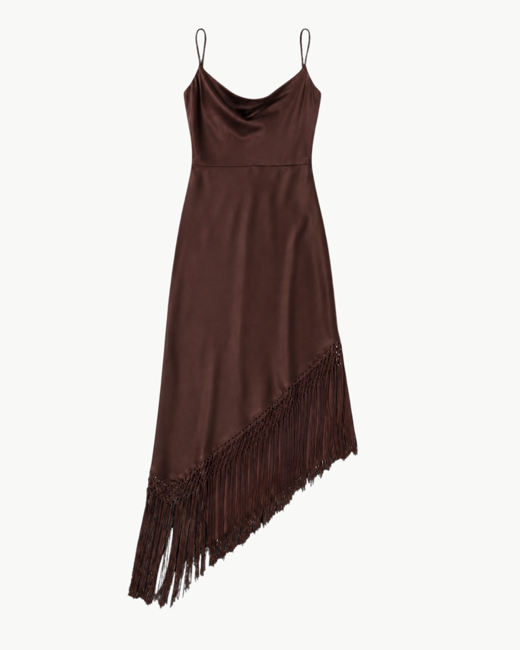 Harmony Asymmetrical Fringe Maxi Dress