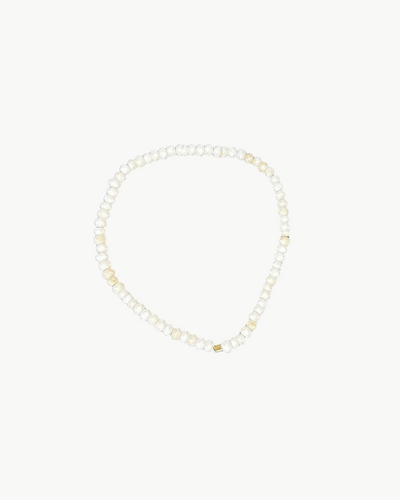 SKINNY SEMIPRECIOUS BRACELET IN WHITE