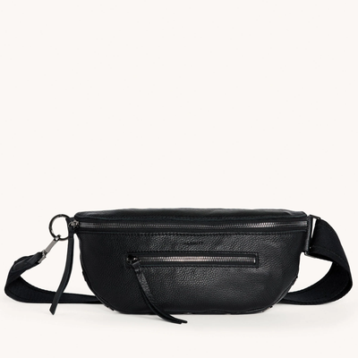 CHARLES CROSSBODY MED IN BLACK/GUNMETAL
