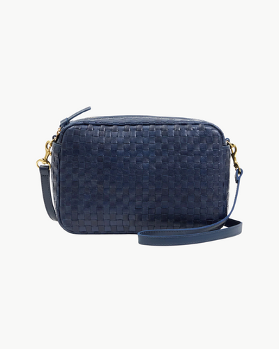 MARISOL IN BLEU MARINE WOVEN CHECKER - Romi Boutique